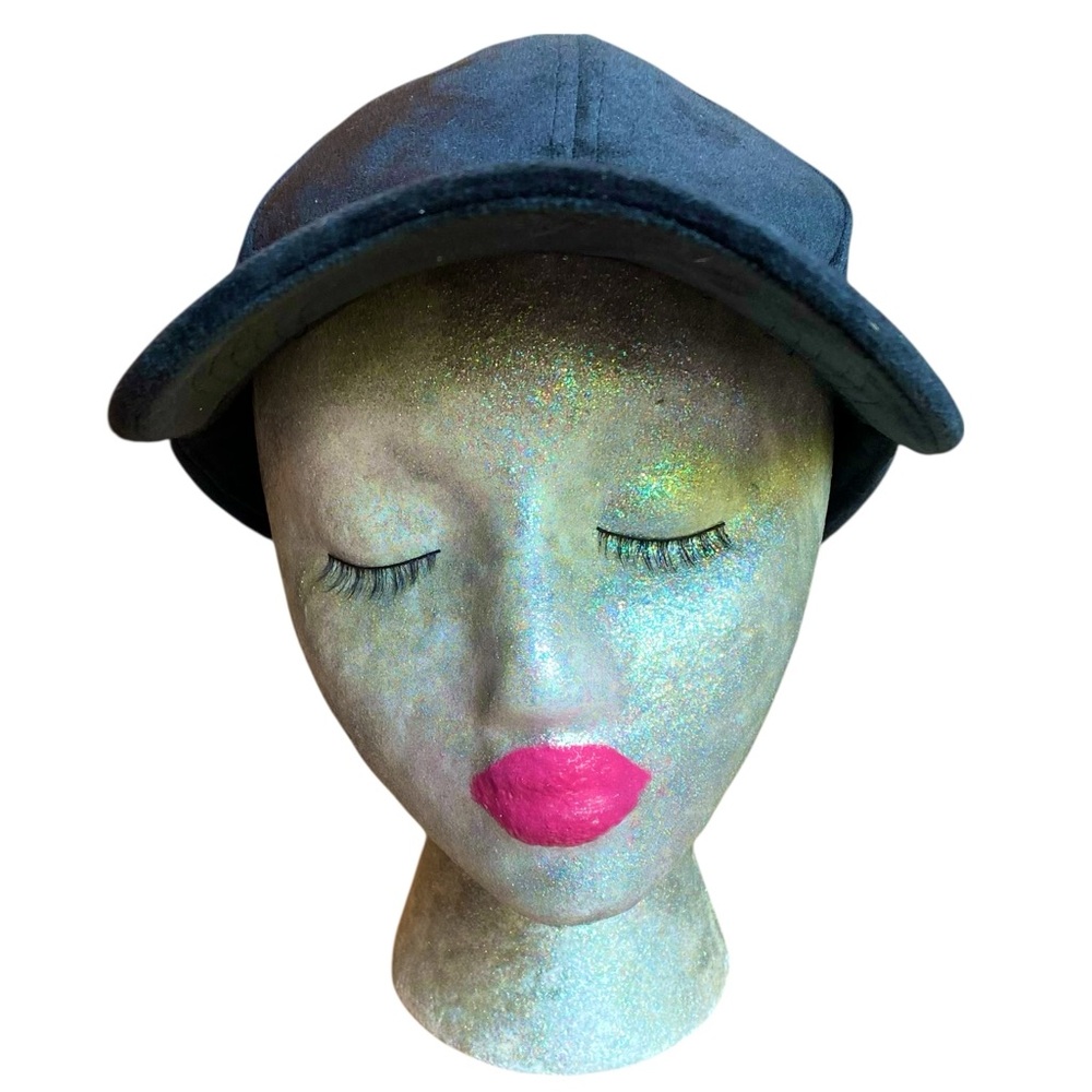 SOFT VELVET Rich Black Baseball Hat Fashion Cap